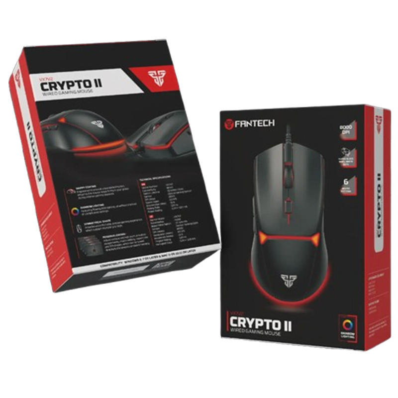 Souris Gamer Fantech Crypto II VX7V2 Noir En Tunisie