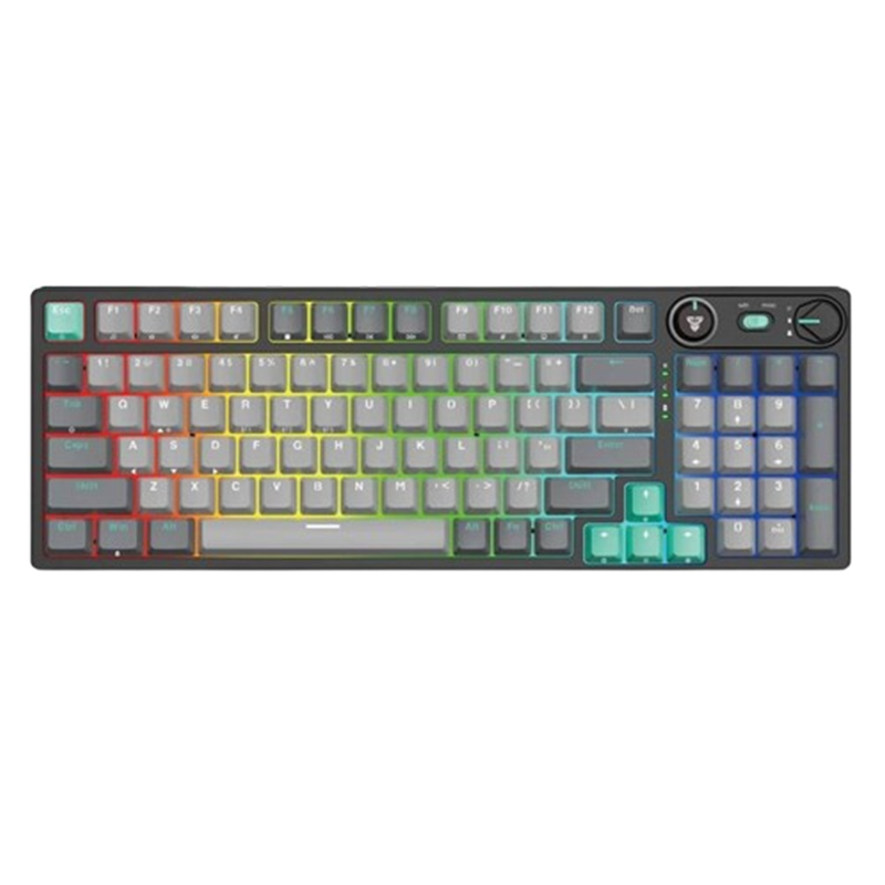 Clavier Gamer Mécanique Fantech Atom PRO MK914 RGB Gris En Tunisie