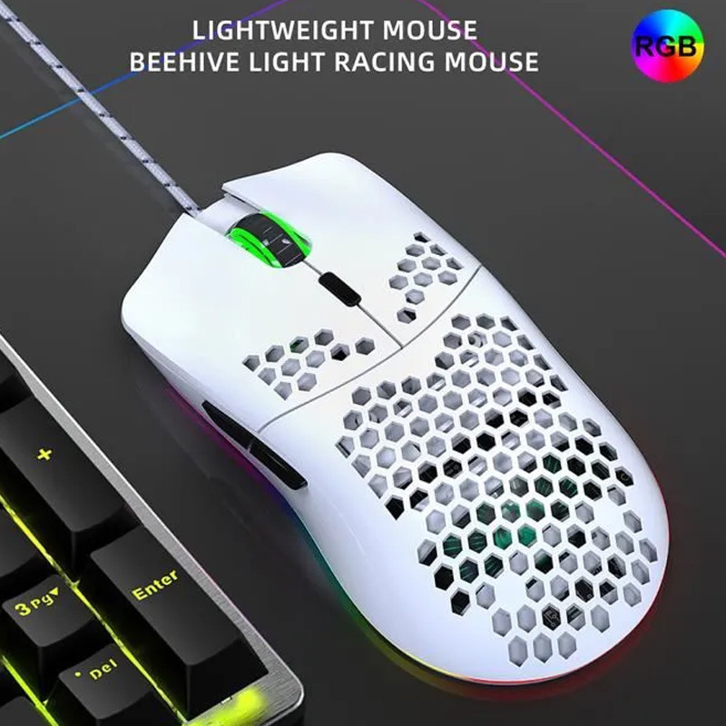 Souris Gamer HXSJ J900 Blanc En Tunisie