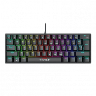 Clavier Gamer Mécanique T-WOLF T61 Noir en Tunisie