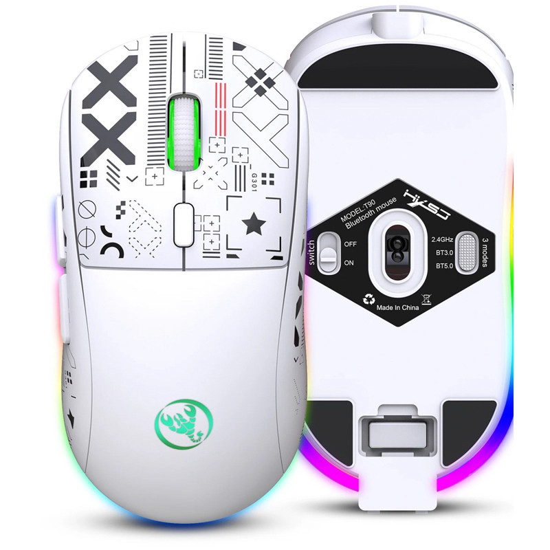 Souris Gamer HXSJ T90 Blanc En Tunisie