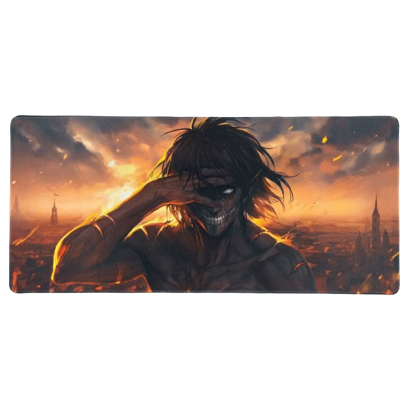 Tapis de Souris Gamer Attack On Titan Eren Yeager Edition XXL Assorties en Tunisie