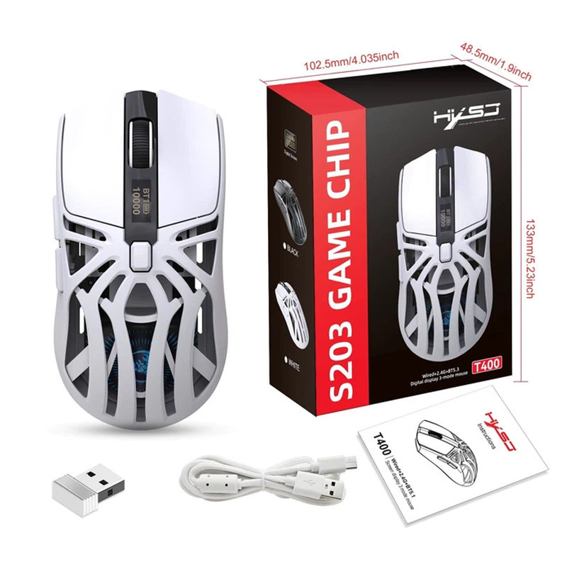 Souris Gamer HXSJ T400 Blanc En Tunisie