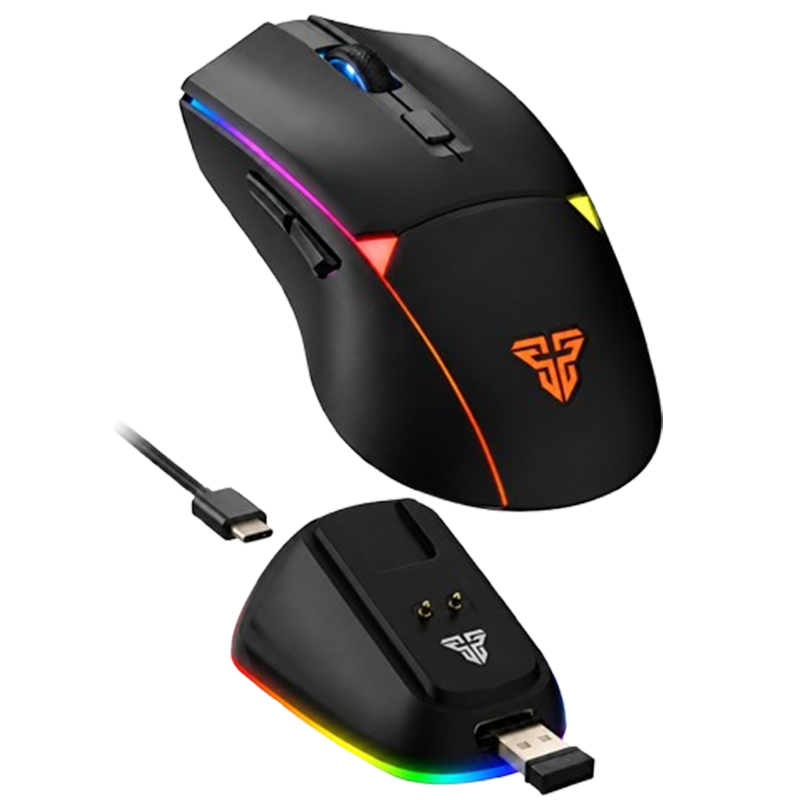Souris Gamer Fantech Crypto II WG7VRD + Dock Noir En Tunisie