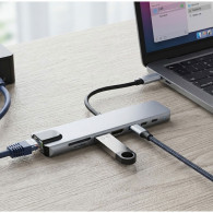 Hub USB-C 7en1 Blisbond DS03 7 ports en Tunisie