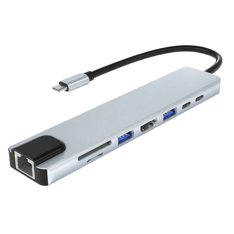 Hub USB-C 7en1 Blisbond DS03 7 ports en Tunisie