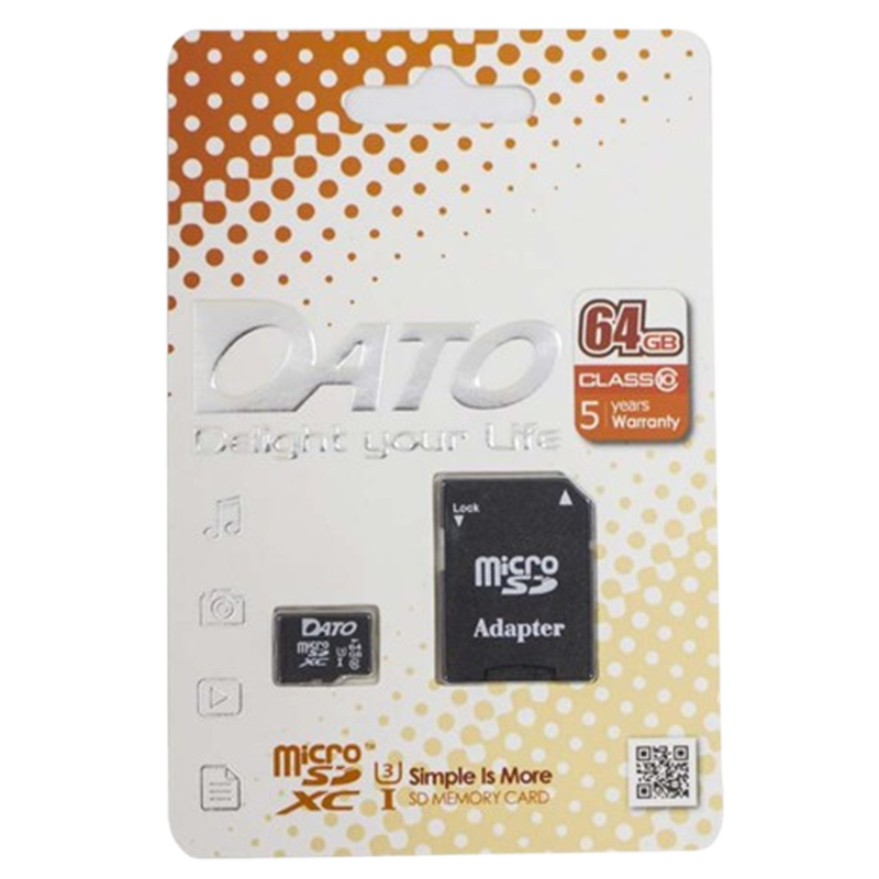Carte Mémoire Dato C10U1 64Go Avec Adaptateur En Tunisie