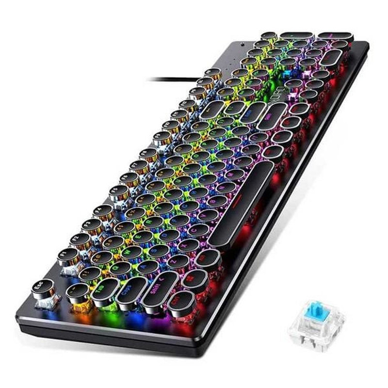 Clavier Gamer Mécanique T-WOLF T75 RGB Noir en Tunisie