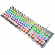 Clavier Gamer Mécanique T-WOLF T75 RGB Blanc en Tunisie