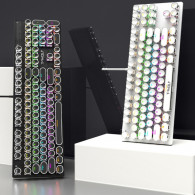 Clavier Gamer Mécanique T-WOLF T75 RGB Blanc en Tunisie