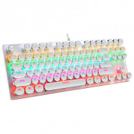 Clavier Gamer Mécanique T-WOLF T75 RGB Blanc en Tunisie