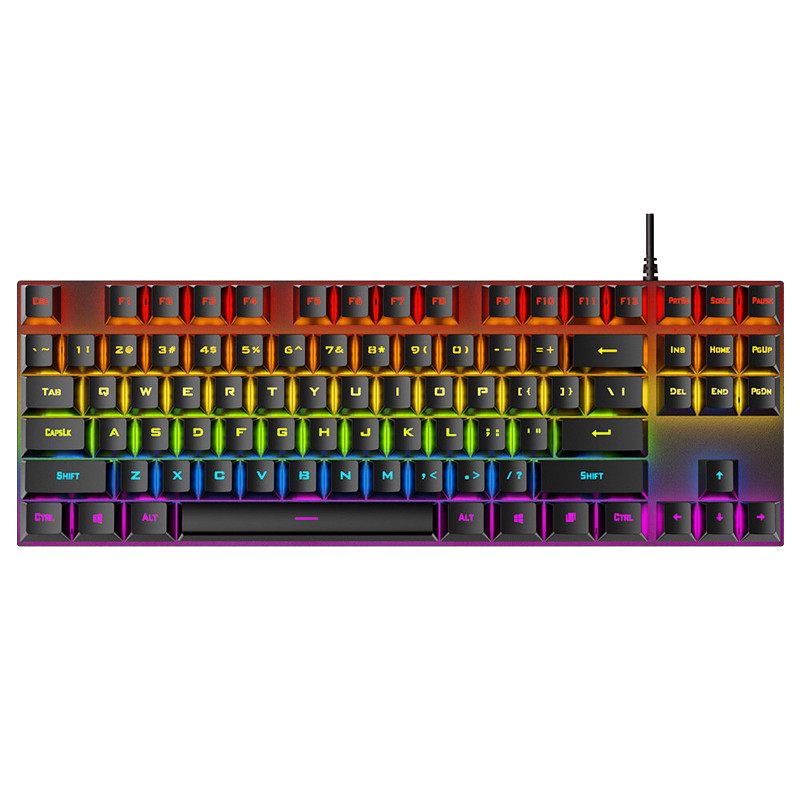 Clavier Gamer Mécanique T-WOLF T18 RVB Noir en Tunisie