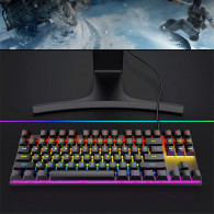 Clavier Gamer Mécanique T-WOLF T18 RVB Noir en Tunisie