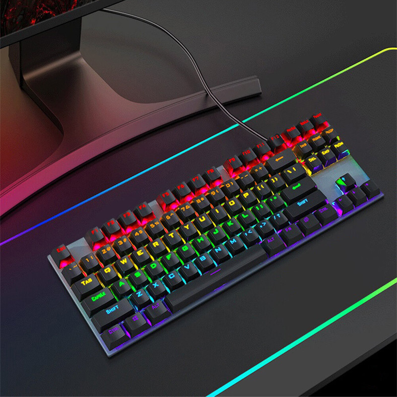 Clavier Gamer Mécanique T-WOLF T18 RVB Noir en Tunisie