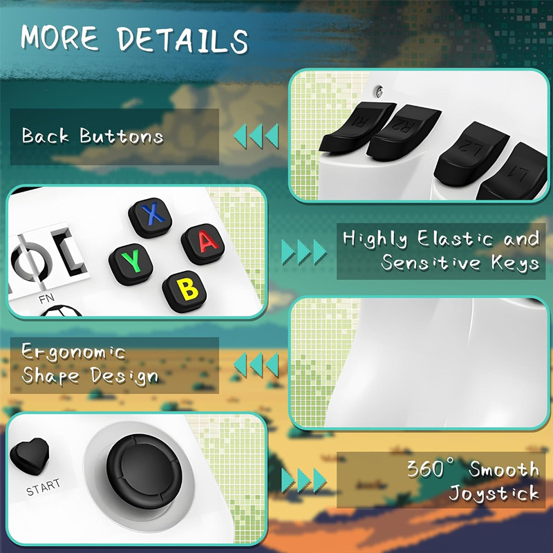 Console De Jeu Portable Rétro R36 Max Blanc en Tunisie