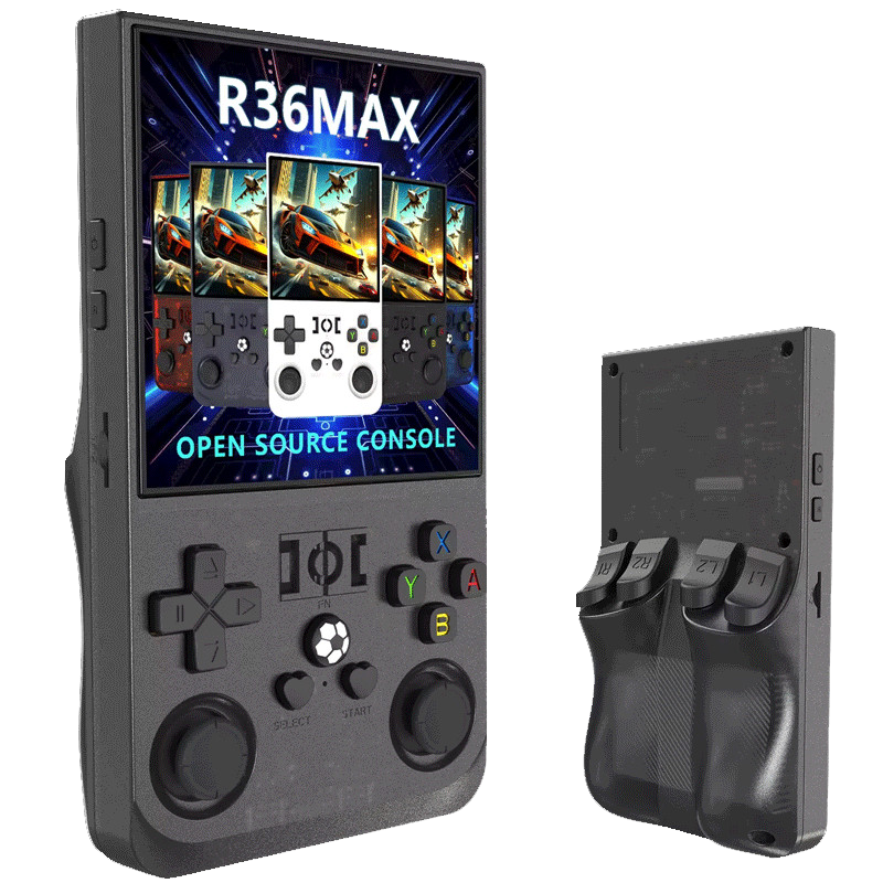 Console De Jeu Portable Rétro R36 Max Noir en Tunisie