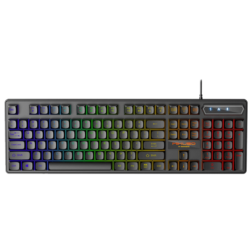Clavier Gamer Mécanique Mikuso XK-601 RGB Noir en Tunisie