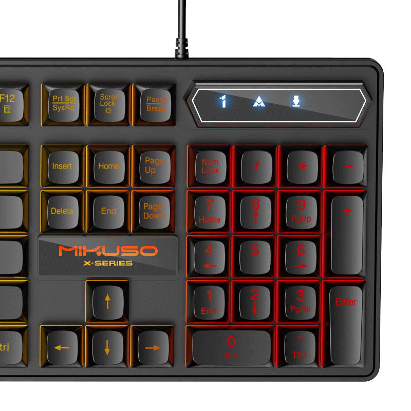 Clavier Gamer Mécanique Mikuso XK-601 RGB Noir en Tunisie