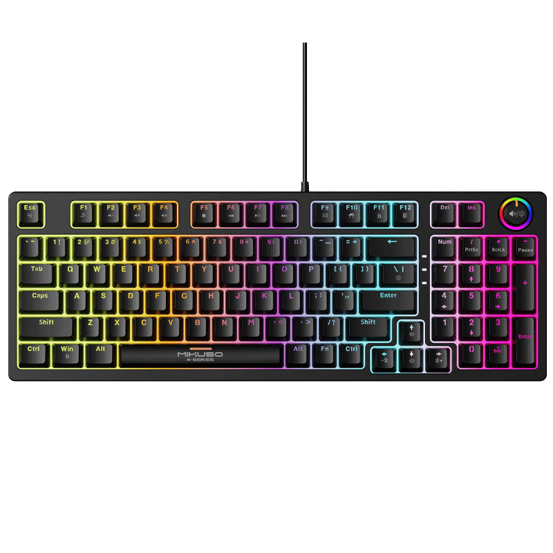 Clavier Gamer Mécanique Mikuso XK-96 RGB Noir en Tunisie