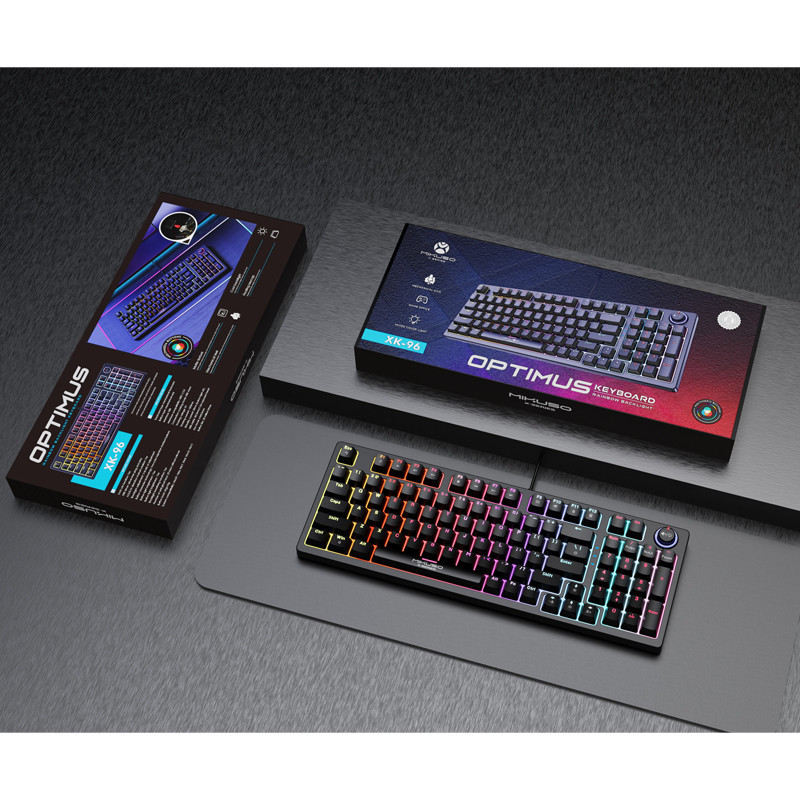 Clavier Gamer Mécanique Mikuso XK-96 RGB Noir en Tunisie