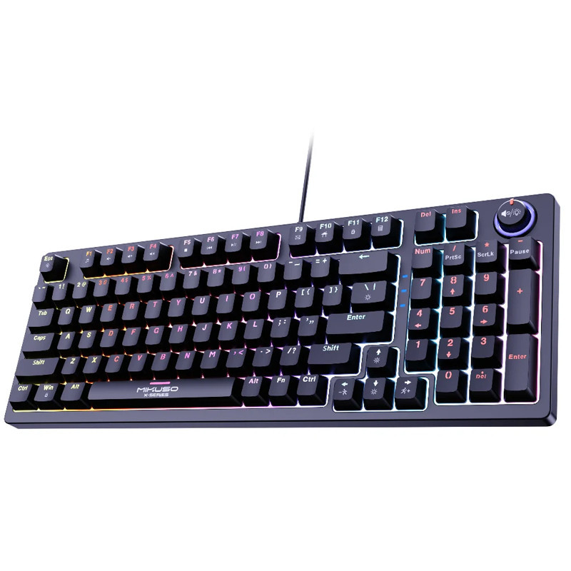 Clavier Gamer Mécanique Mikuso XK-96 RGB Noir en Tunisie