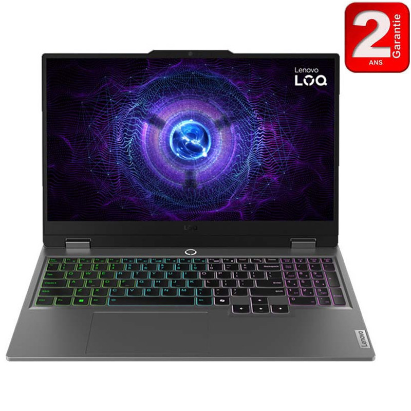 Pc Portable Gamer Lenovo LOQ 15ARP9 AMD Ryzen 5 24Go 512Go SSD Windows 11 Pro en Tunisie