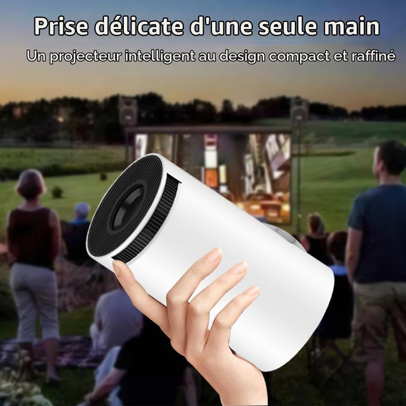 Vidéo Projecteur HY300 UHD 4K Wifi Blanc EN TUNISIE