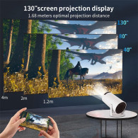 Vidéo Projecteur HY300 UHD 4K Wifi Blanc EN TUNISIE