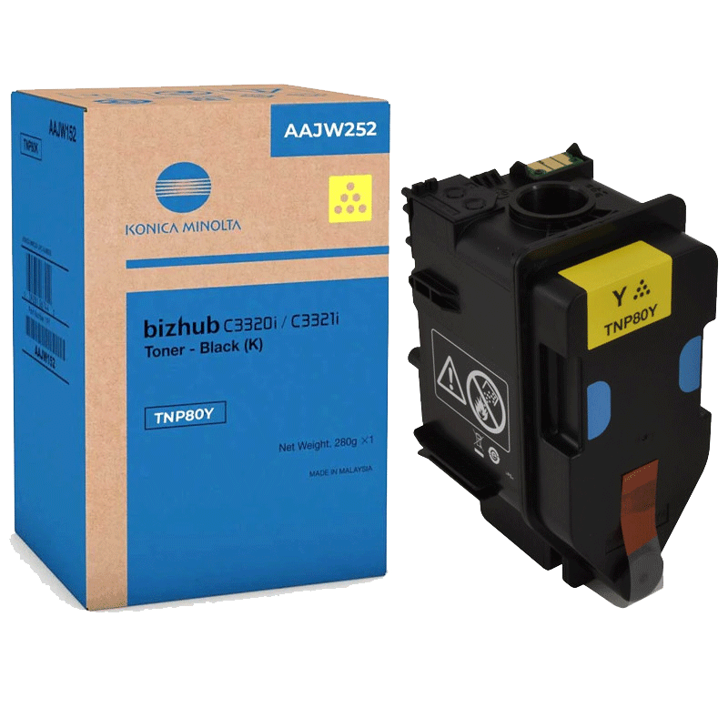 Toner Konica Minolta Bizhub TNP80Y Original Jaune en Tunisie