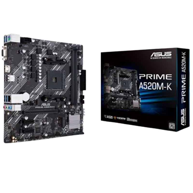 Carte Mère ASUS PRIME A520M-K ARGB Micro-ATX AMD AM4 en Tunisie