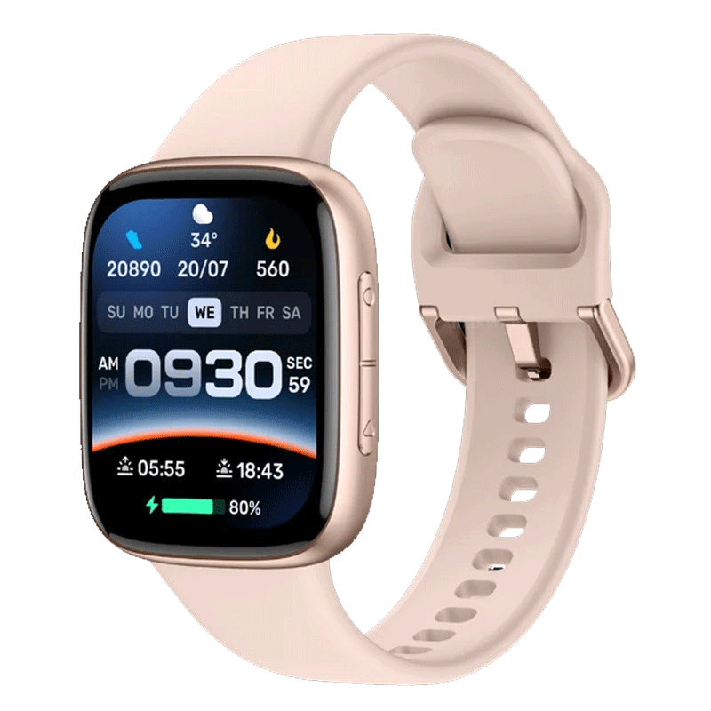 Montre Connectée Maxwell GTX20 AMOLED Rose en Tunisie