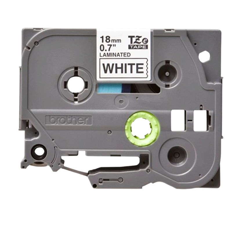 Cassette à Ruban Brother TZE241 18 mm Noir Sur Blanc En Tunisie