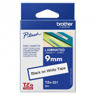 Cassette à Ruban Brother TZE221 9 mm Noir Sur Blanc En Tunisie