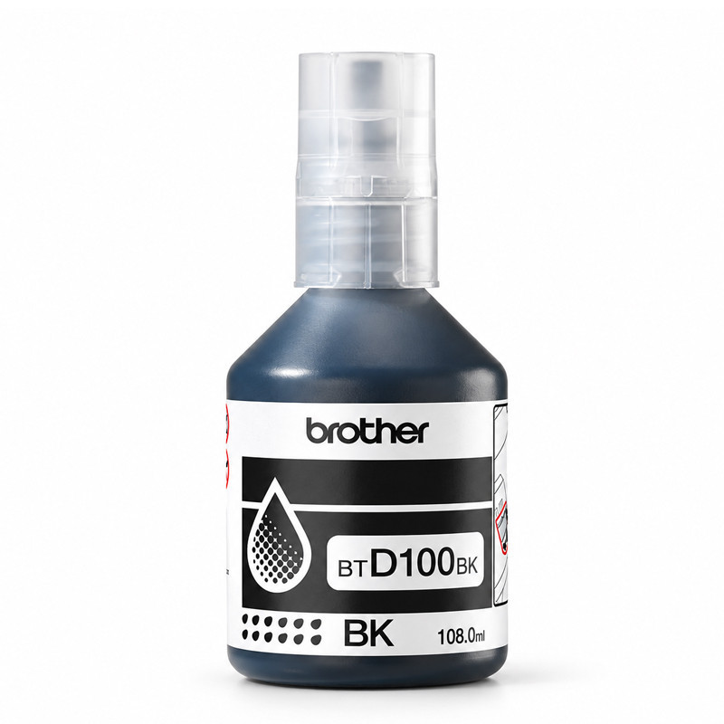 Bouteille D'encre Brother BTD100BK Original 108ml Noir En Tunisie