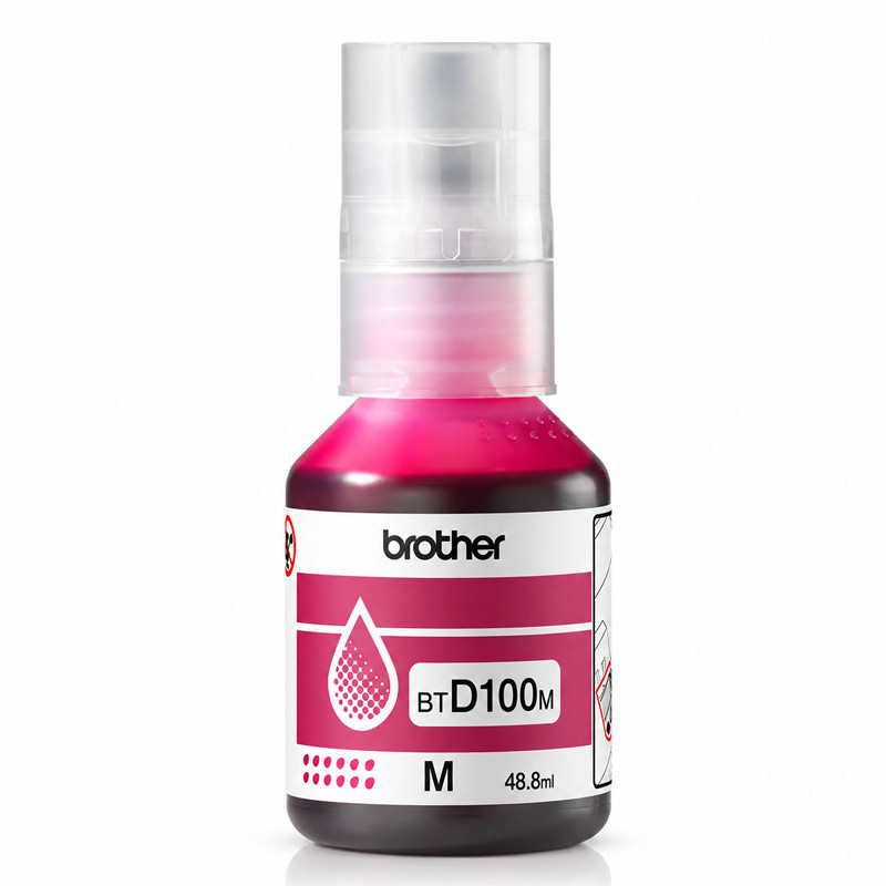 Bouteille D'encre Brother BTD100M Original 48.8ml Magenta En Tunisie