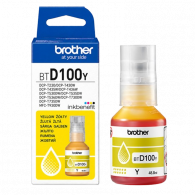 Bouteille D'encre Brother BTD100Y Original 48.8ml  Jaune En Tunisie