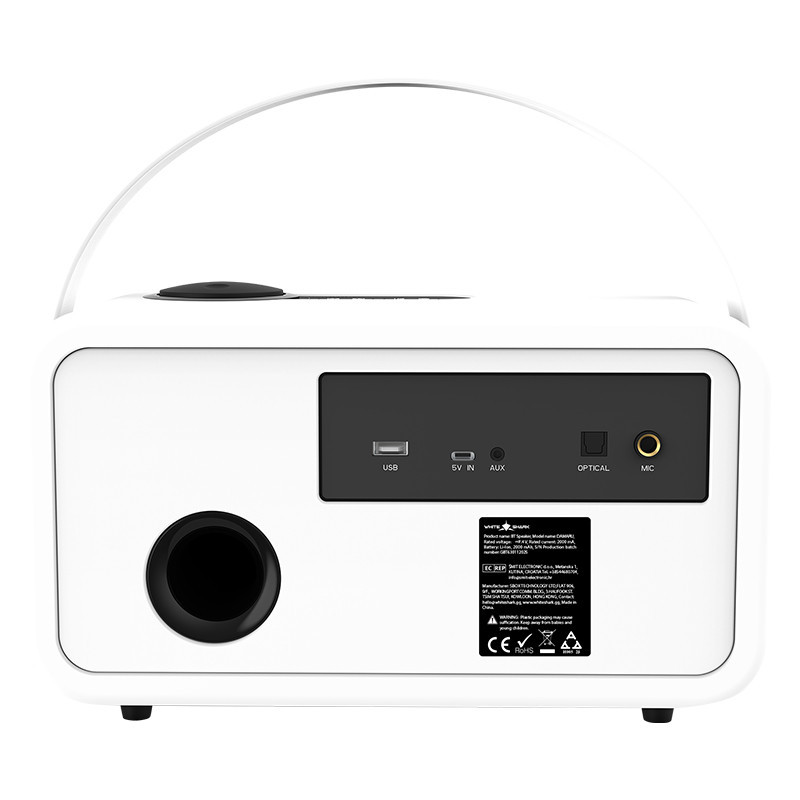Haut Parleur Bluetooth White Shark GBT-630 Blanc En Tunisie