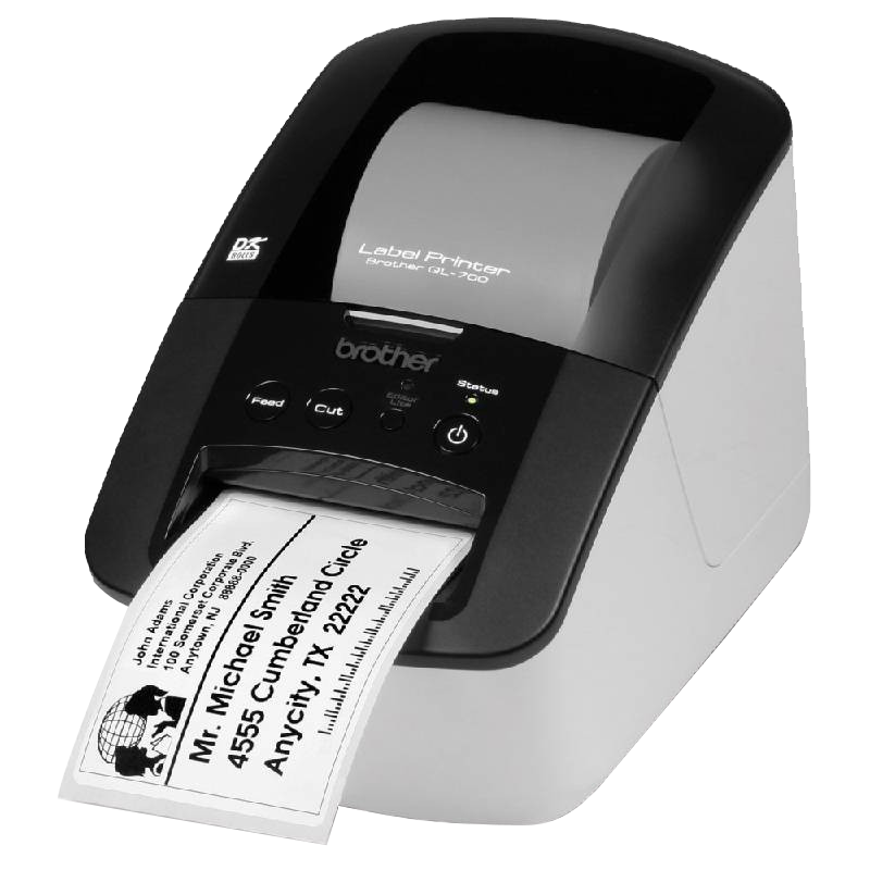 Imprimante D’étiquettes Brother QL-700 Pro Noir & Blanc en Tunisie