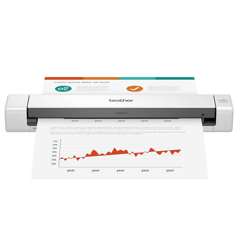 Scanner De Défilement Mobile Brother DS-640 Blanc en Tunisie