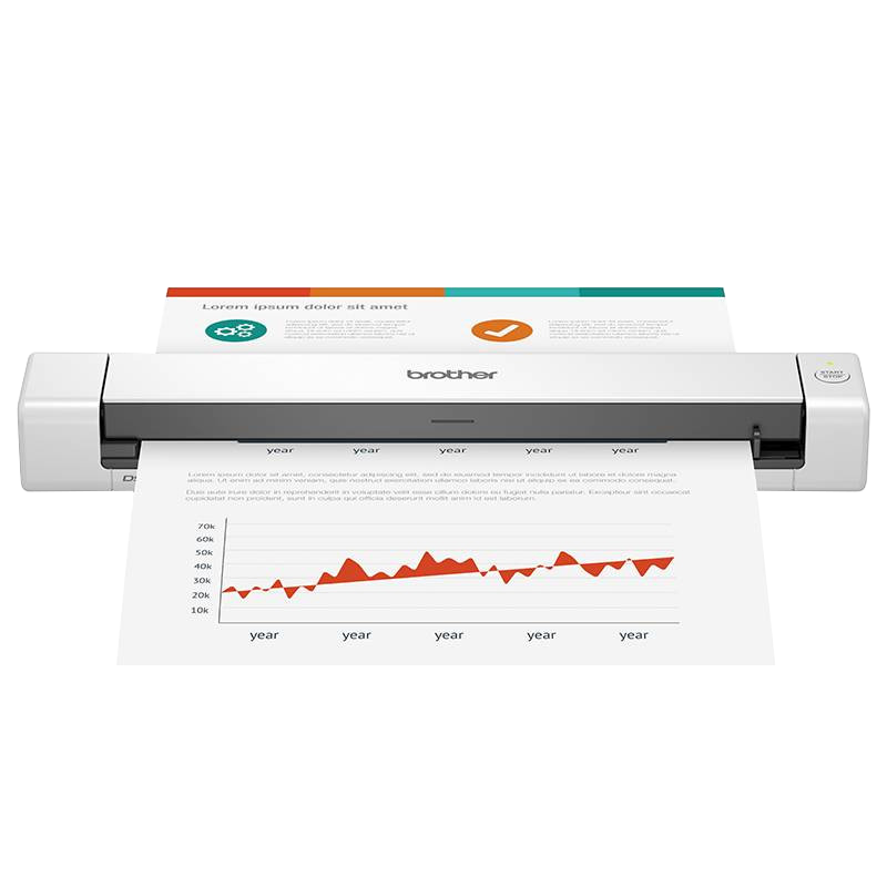 Scanner De Défilement Mobile Brother DS-640 Blanc en Tunisie