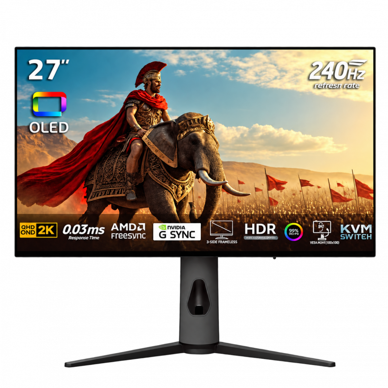 Écran Redragon Hannibal GMQ2782SEL 27" 2K 240Hz IPS Noir En Tunisie
