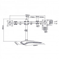 Support De Bureau Sbox LCD-F024 13"-27" Noir En Tunisie