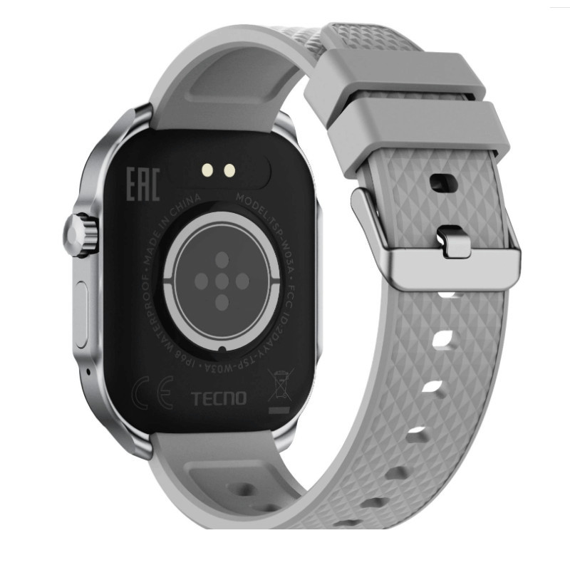 Montre Connectée Tecno Watch 3 Active Silver en Tunisie