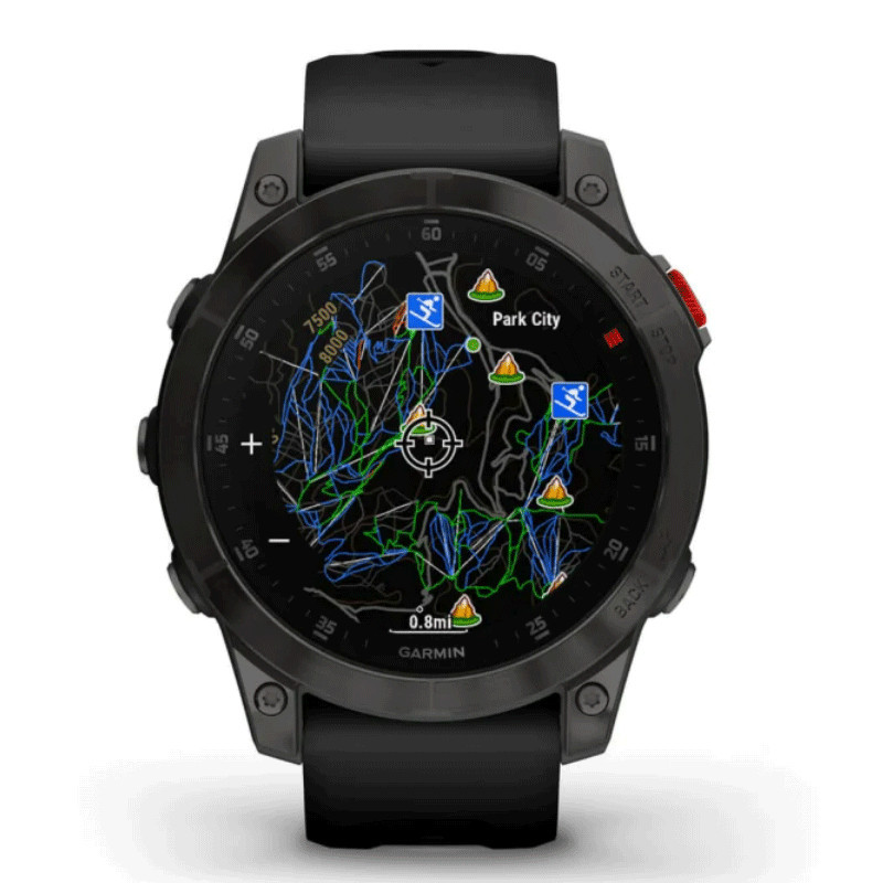 Montre Connectée Garmin Epix (Gen 2) Sapphire Titane DLC 47 mm Noir en Tunisie