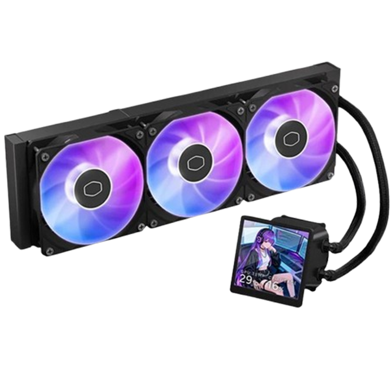 Refroidisseur Cooler Master MasterLiquid Core LCD 4" 360 ARGB Noir En Tunisie