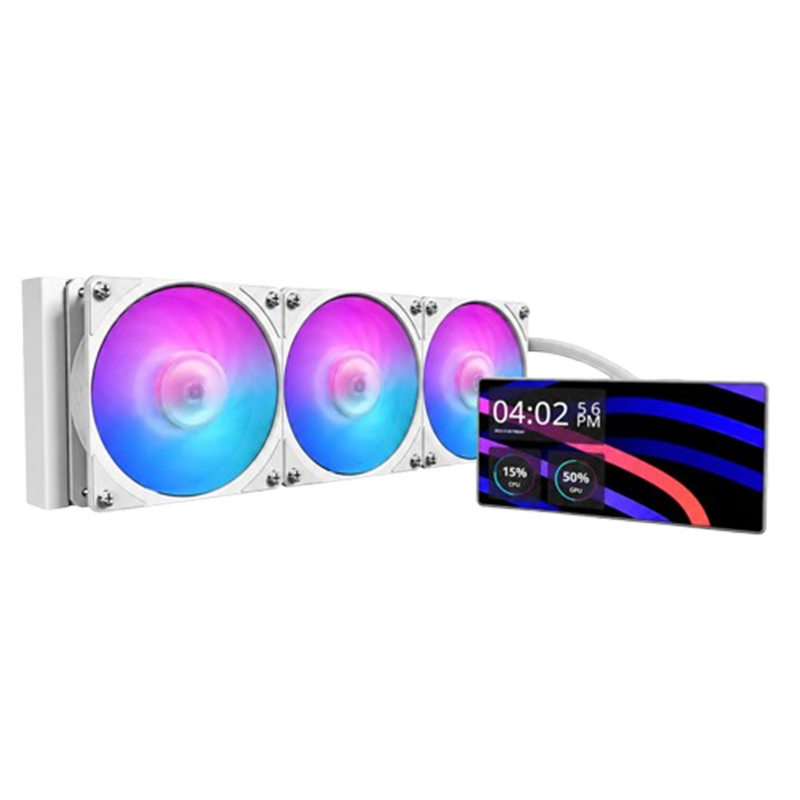 Refroidisseur Cooler Master MasterLiquid Core LCD 6" ARGB Blanc En Tunisie