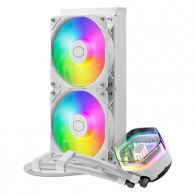 Refroidisseur De Processeur Cooler Master MasterLiquid 240 Atmos ARGB Blanc En Tunisie