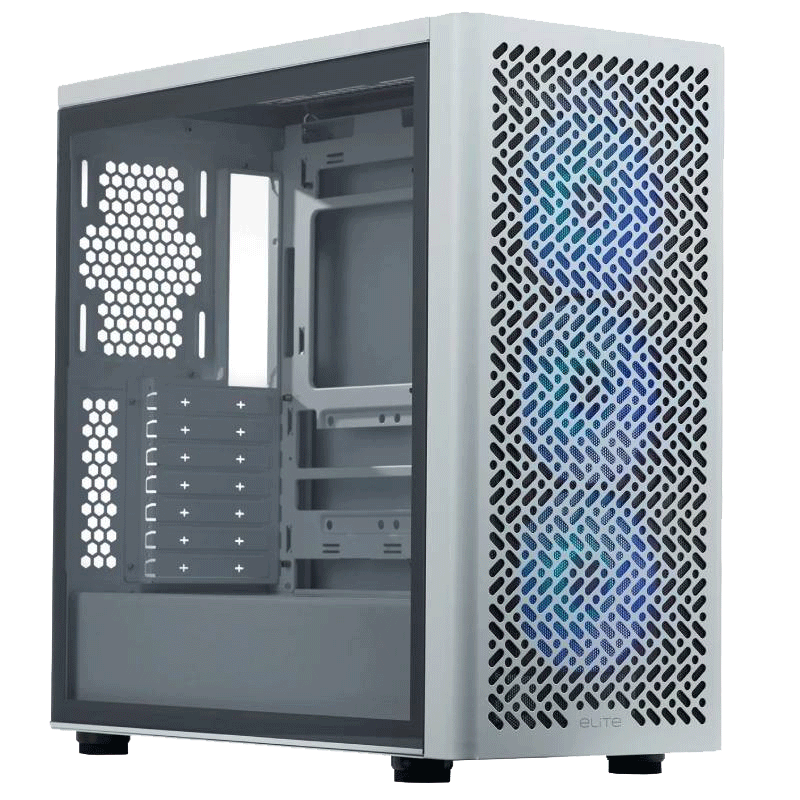 Boitier Gaming Cooler Master Elite 502 Moyen Tour Blanc en Tunisie