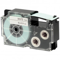 CASSETTE À RUBAN 18MM ADHÉSIF CASIO XR-18WE1 NOIR SUR BLANC