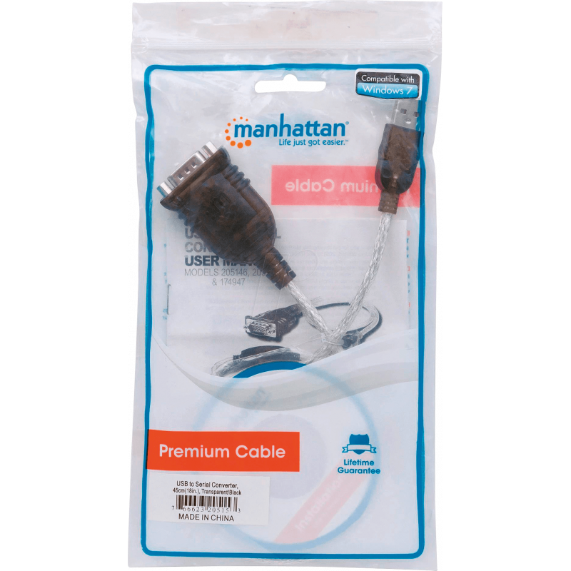 Convertisseur USB vers série RS232 Manattan 205153